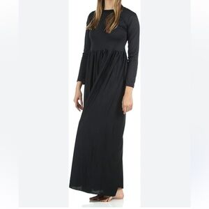 Black maxi dress